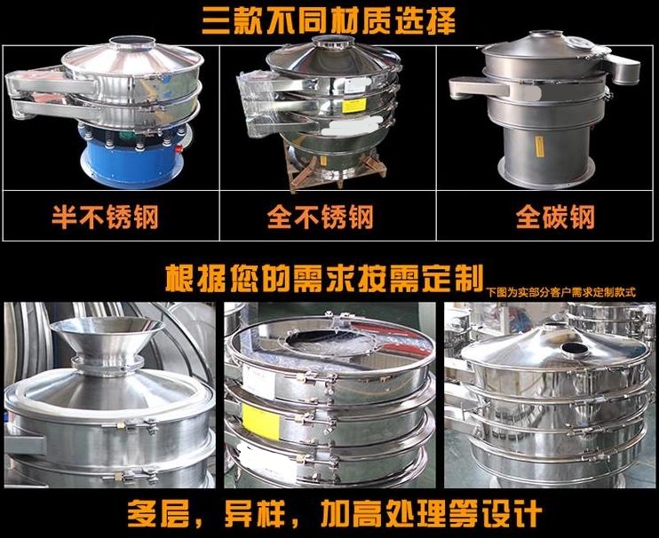 振動篩在食品應用行業標題一覽表