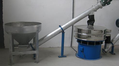 山東某淀粉廠家定制的配套振動篩篩分輸送系統(tǒng)，使用效果良好！